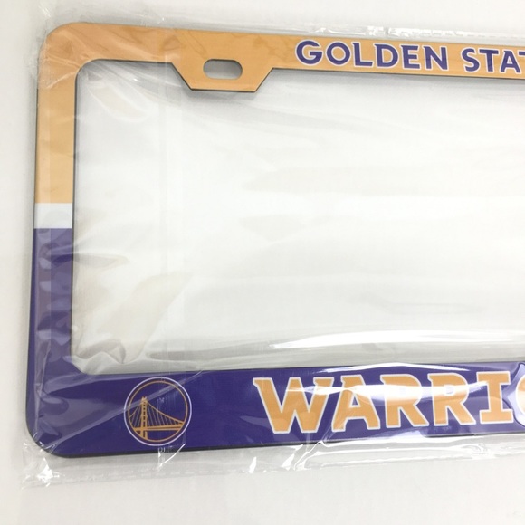 NBA Golden State Warriors License Plate Cover NEW NWT Baseball Fan - Picture 2 of 4